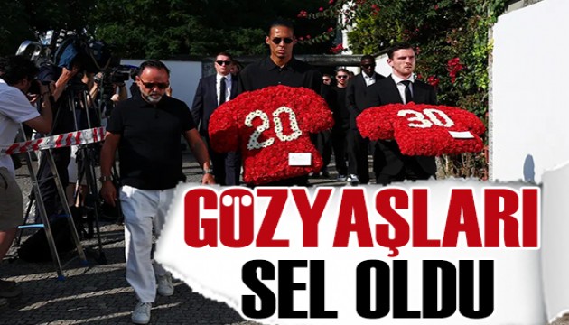 Jota'nın cenazesinde gözyaşları sel oldu