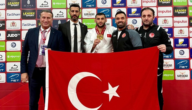 Milli judocudan altın madalya