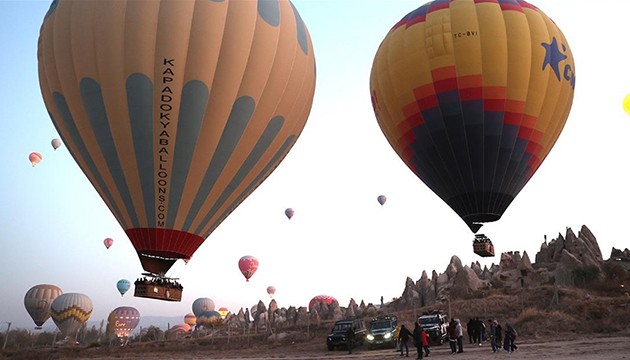 Kapadokya'da bayram doluluğu
