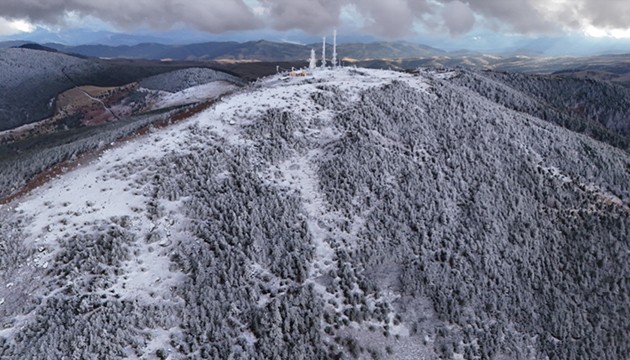 Samsun'da kar yağışı etkili oldu