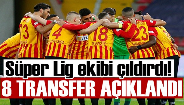 Süper Lig ekibi çıldırdı: 8 transferi aynı anda duyurdular!