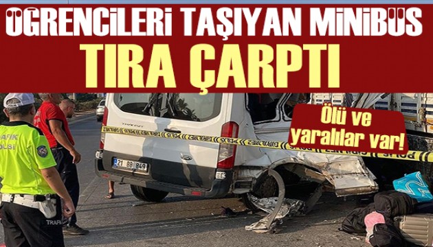 Mersin'de öğrencileri taşıyan minibüs kaza yaptı: Ölü ve yaralılar var