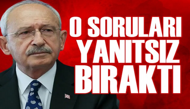 Kılıçdaroğlu o soruları duymazdan geldi