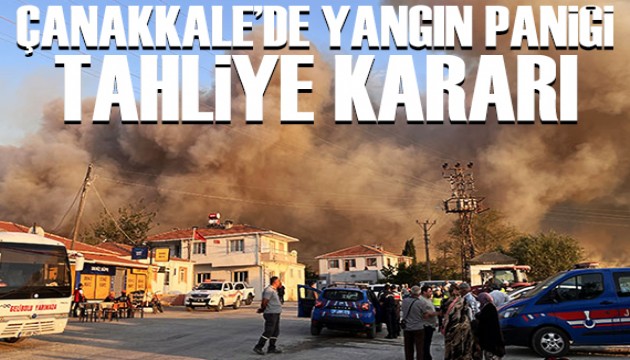 Yangın paniği: Vatandaşlar tahliye ediliyor