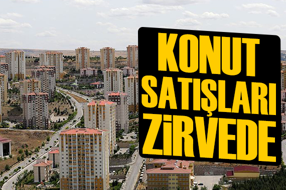 Konut satışları zirveye çıktı