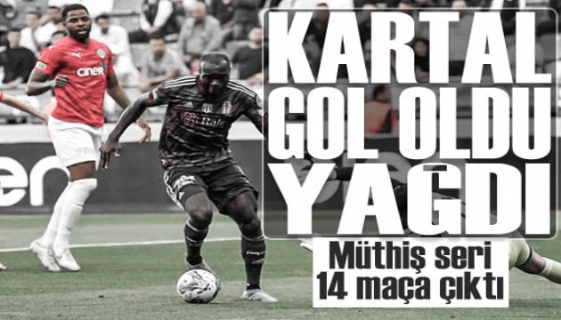 Beşiktaş gol oldu yağdı: Seri 14 maça çıktı