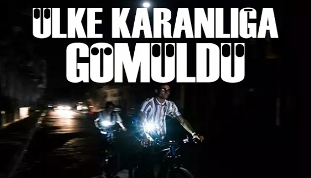 Küba karanlığa gömüldü