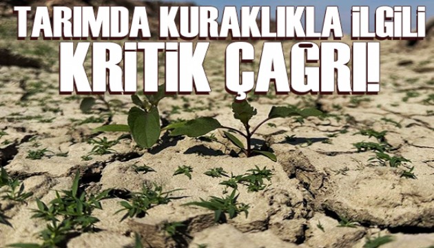 Tarımsal kuraklıkla mücadelede kritik çağrı