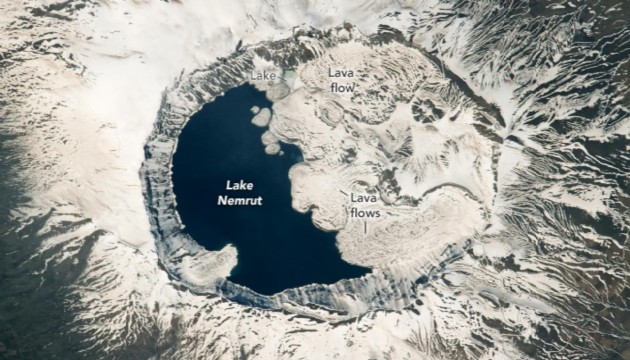 NASA astronotları Nemrut Krater Gölü'nü fotoğrafladı