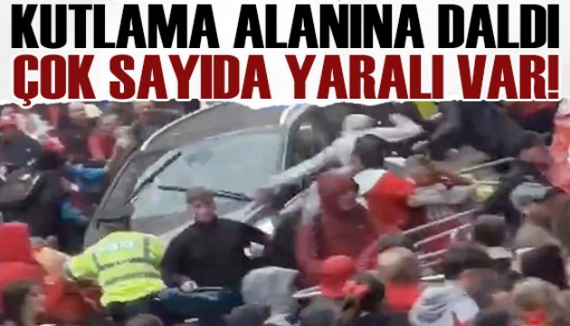 Şampiyonluk töreninde kalabalığın arasına aracıyla daldı: Çok sayıda yaralı var!