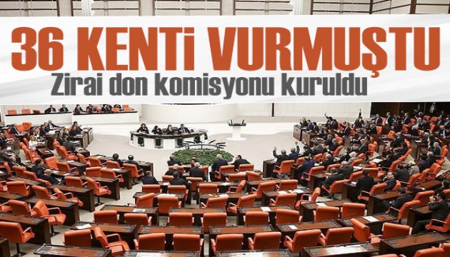 Meclis'te 'zirai don' komisyonu kuruldu