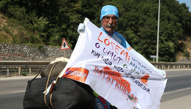 Farkındalık için 7 bin 500 kilometrelik bisiklet turuna çıktı