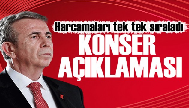 Mansur Yavaş'tan konser açıklaması