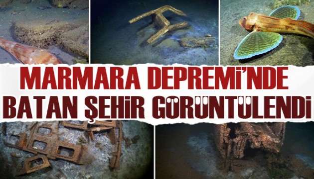 Marmara Depremi'nde batan şehir görüntülendi!