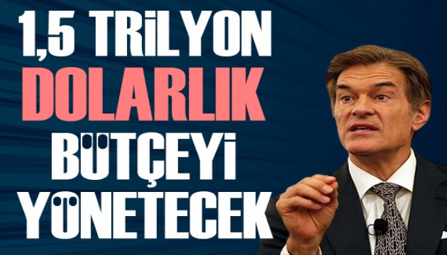 Türk doktor Mehmet Öz, 1,5 trilyon dolarlık bütçeyi yönetecek