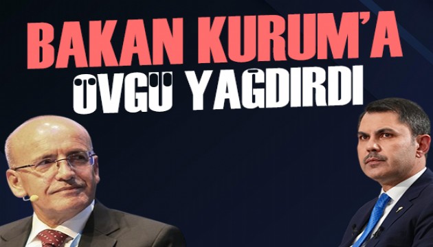 Bakan Şimşek'ten, Murat Kurum'a övgü dolu sözle