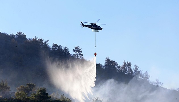 Yangınlarla mücadele sürüyor