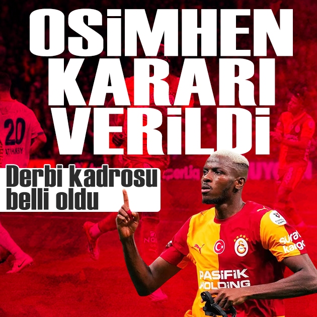 Galatasaray'da Trabzonspor maçı kamp kadrosu açıklandı