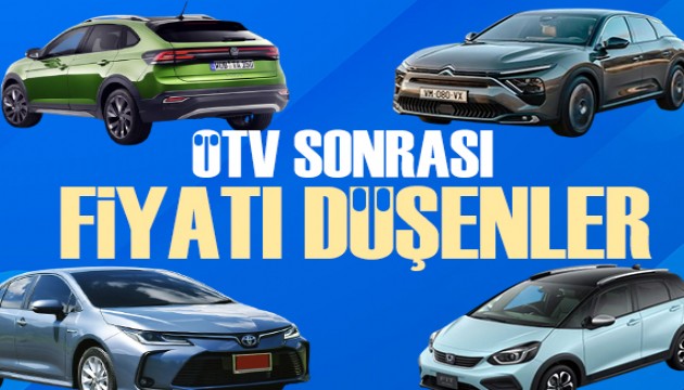 ÖTV düzenlemesiyle bazı modellerin fiyatı düştü