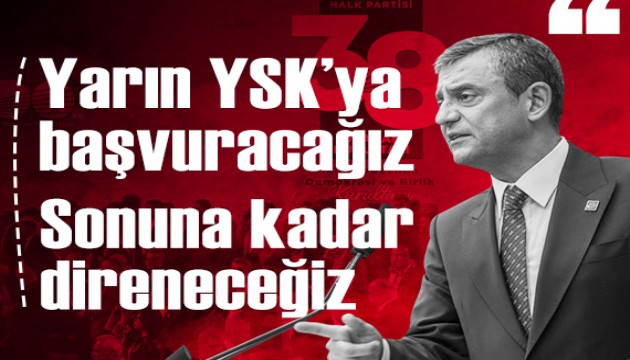 Mutlak butlan kararı sonrası Özgür Özel'den basın toplantısı