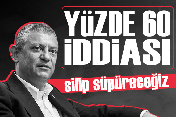 Özgür Özel: Erdoğan'ın karşısında yüzde 60 oyun altını başarısızlık sayarım