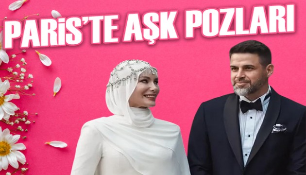 Gamze Özçelik'ten Paris'te aşk pozları