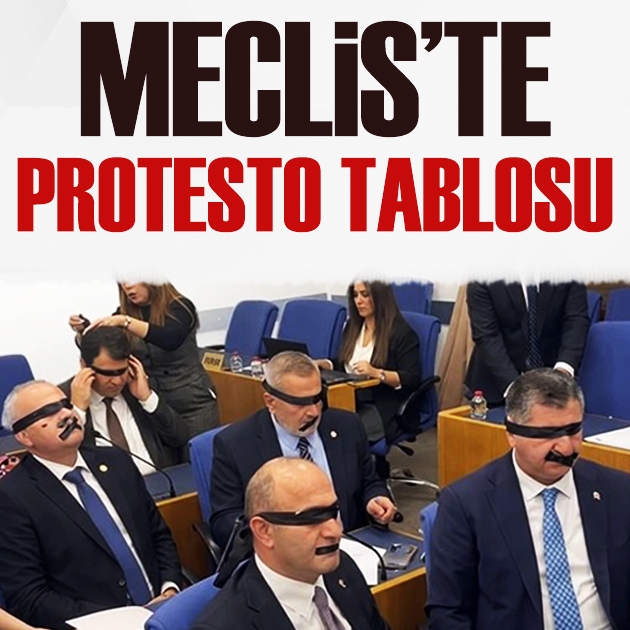 Meclis'te milletvekillerinden Halk TV protestosu