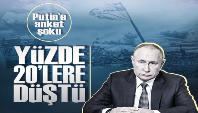 Putin'e anket şoku: Destek yüzde 20'lere kadar düştü