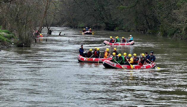 Melen'de rafting sezonu açıldı