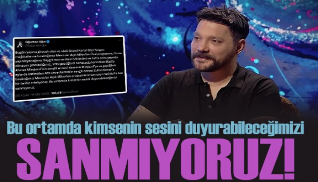 Oğuzhan Uğur tüm programlarını iptal etti