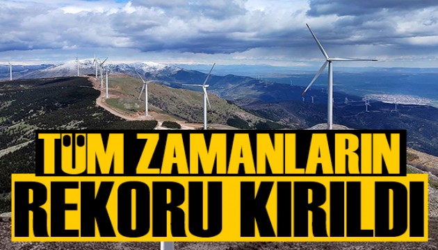 Rüzgar enerjisinde tüm zamanların rekoru