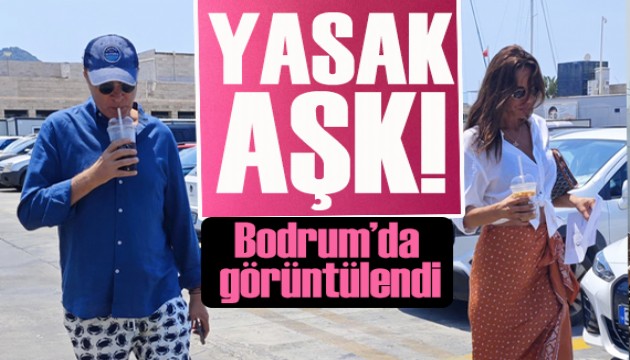 'Yasak aşk' Bodrum'da objektiflere yakalandı: Beşiktaş eski başkanı ile eski manken görüntülendi