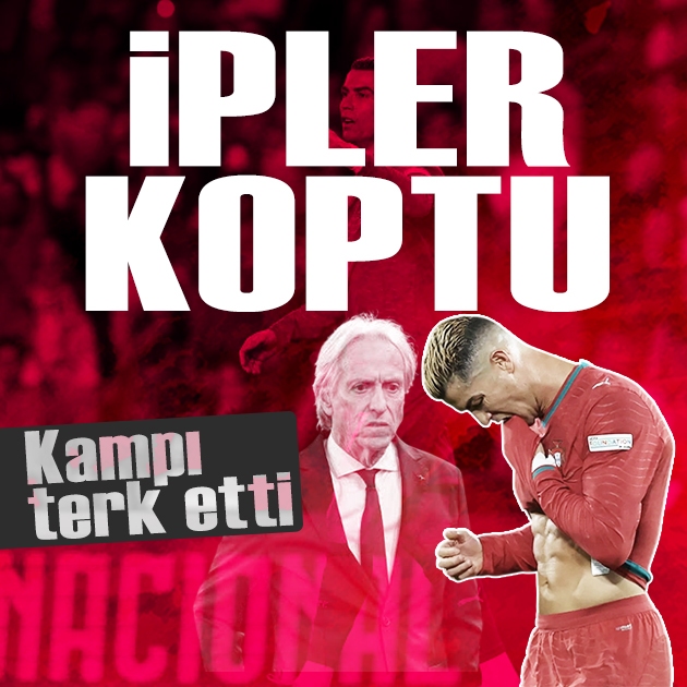 Jorge Jesus'un sözleri ipleri kopardı: Ronaldo milli takım kampını terk etti