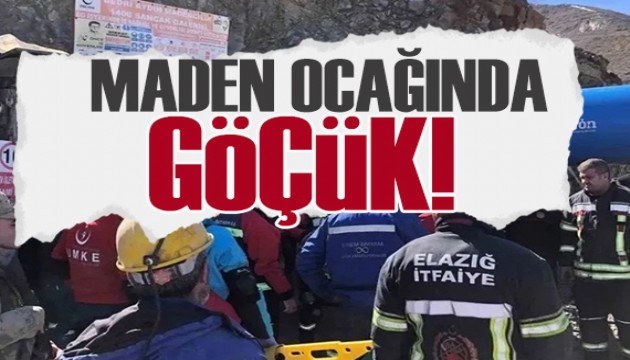 Elazığ'da maden ocağında göçük: Bir işçi mahsur kaldı