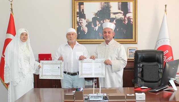 Rus çift, Aydın'da Müslüman oldu