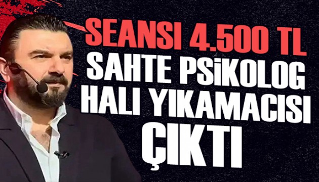 Seansı 4.500 TL olan sahte psikolog, halı yıkamacısı çıktı