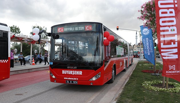 Sakarya'da ilk metrobüs denemesi