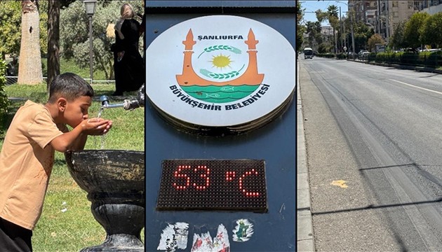 Şanlıurfa sıcaktan kavruluyor