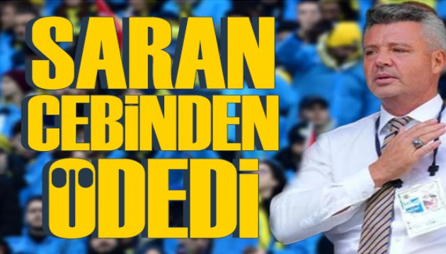 Sadettin Saran kendi cebinden ödedi: Yağmurluk tartışması