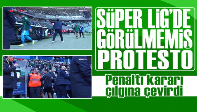 Selçuk İnan'dan maç sırasında şok protesto