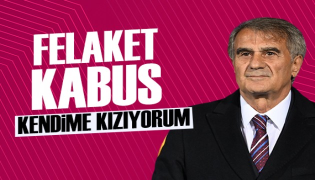 Şenol Güneş: Kendime kızıyorum