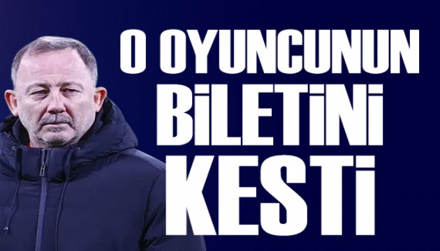 Sergen Yalçın o oyuncunun biletini kesti