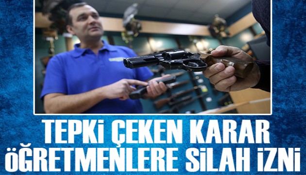 Tepki çeken karar: Öğretmenlere silah izni