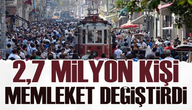 Naki Bakır yazdı: 2,7 milyon kişi memleket değiştirdi