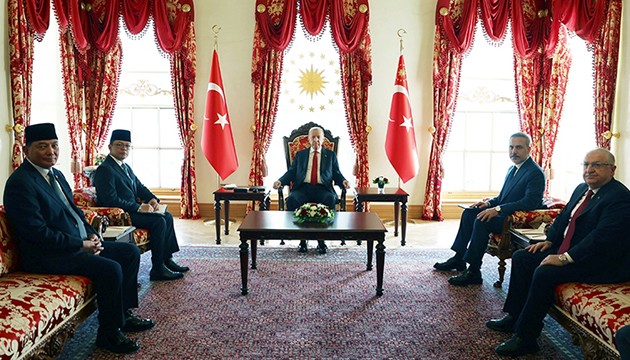 Erdoğan, Endonezyalı bakanları kabul etti