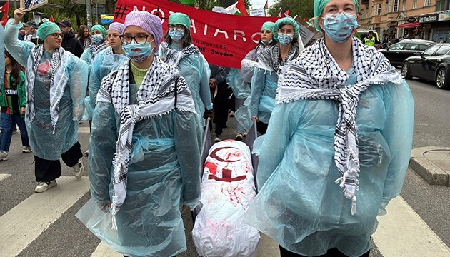 Avrupa'da binlerce kişi Filistin gösterisine katıldı