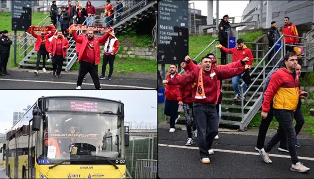 Galatasaray taraftarı yola çıktı