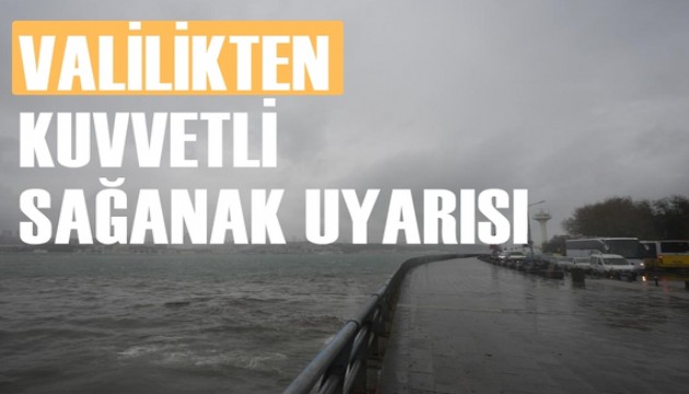 İstanbul Valiliğinden sağanak yarış uyarısı