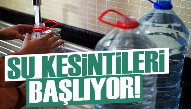 Barajlar kurudu: 3 günde bir su kesintisi uygulanacak!