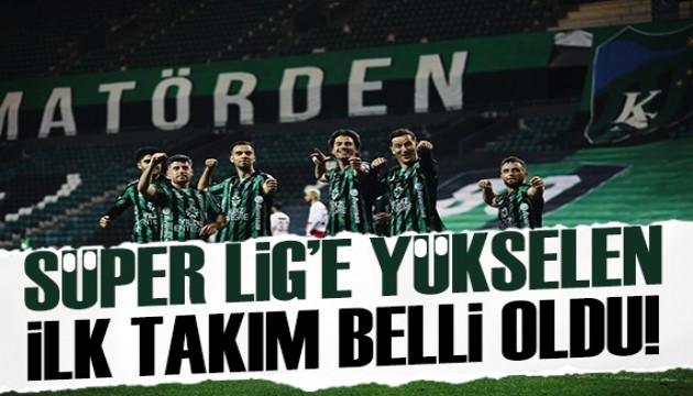 Süper Lig'e yükselen ilk takım belli oldu
